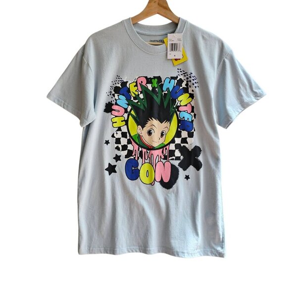 NWT Hunter X Hunter Gon Graphic T-Shirt Light Blue Mens Casual Tee, Size Medium - Picture 2 of 10